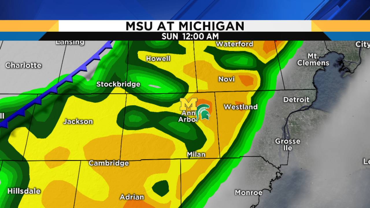 MichiganMichigan State game weather forecast Potentially...
